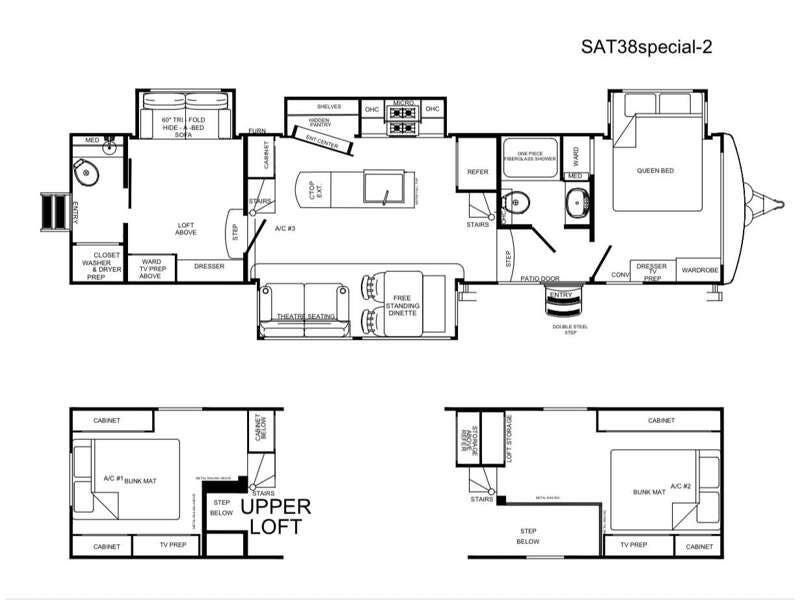 2026 Forest River Sandpiper Destination Trailers 38SPECIAL - New Destination Trailer For Sale by RV Dynasty in Bunker Hill, Indiana features Slideout