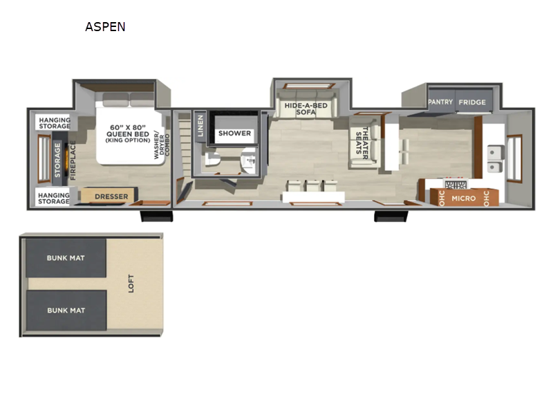 2026 Forest River Lost Pines ASPEN - New Destination Trailer For Sale by RV Dynasty in Bunker Hill, Indiana features Slideout
