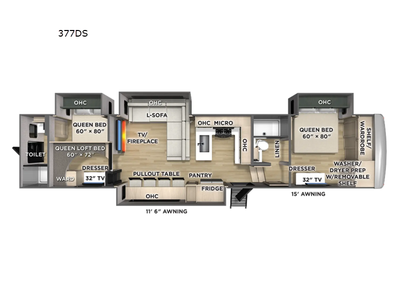 2026 Forest River Columbus 377DS - New Fifth Wheel For Sale by RV Dynasty in Bunker Hill, Indiana features Slideout