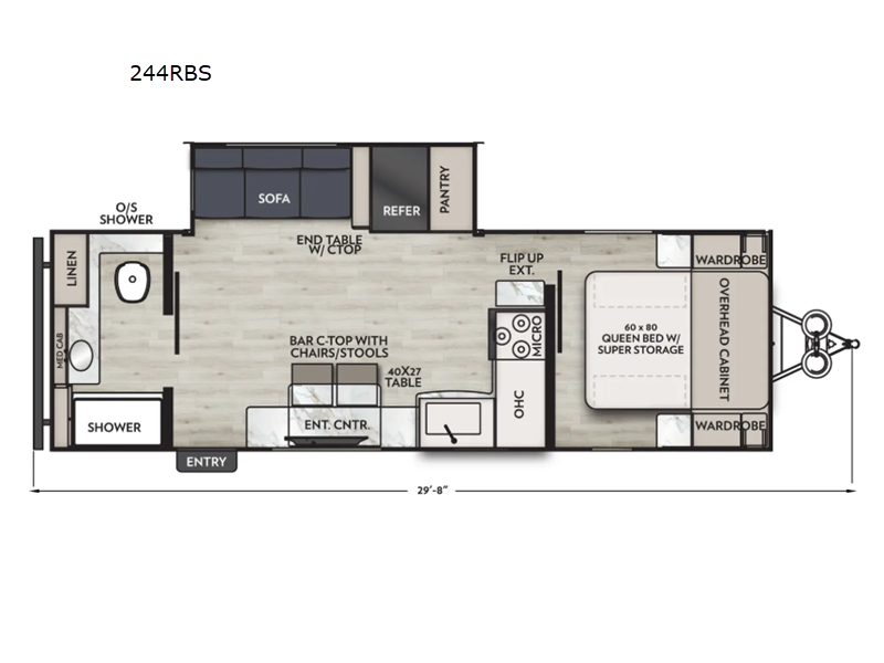 2026 Coachmen Apex Ultra-Lite 244RBS - New Travel Trailer For Sale by RV Dynasty in Bunker Hill, Indiana features Slideout