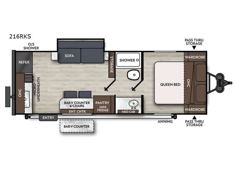 2026 Coachmen Apex Nano 216RKS - New Travel Trailer For Sale by RV Dynasty in Bunker Hill, Indiana features Slideout