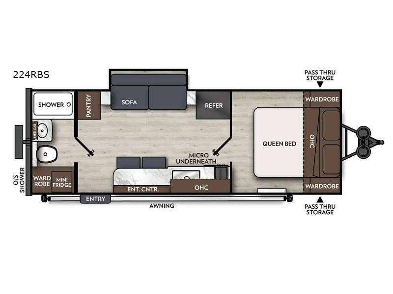 2026 Coachmen Apex Nano 224RBS - New Travel Trailer For Sale by RV Dynasty in Bunker Hill, Indiana features Slideout
