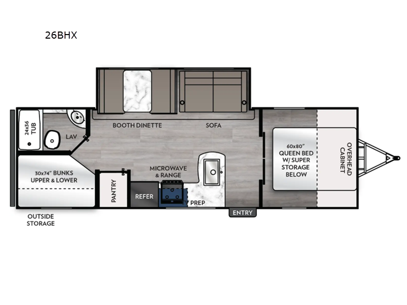 2026 Coachmen Apex X Series 26BHX - New Travel Trailer For Sale by RV Dynasty in Bunker Hill, Indiana features Slideout