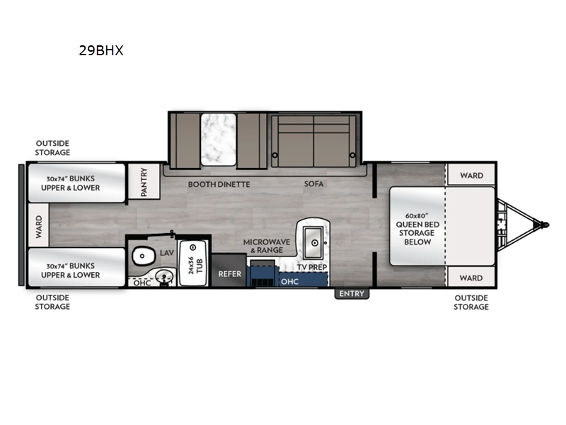 2026 Coachmen Apex X Series 29BHX - New Travel Trailer For Sale by RV Dynasty in Bunker Hill, Indiana features Slideout