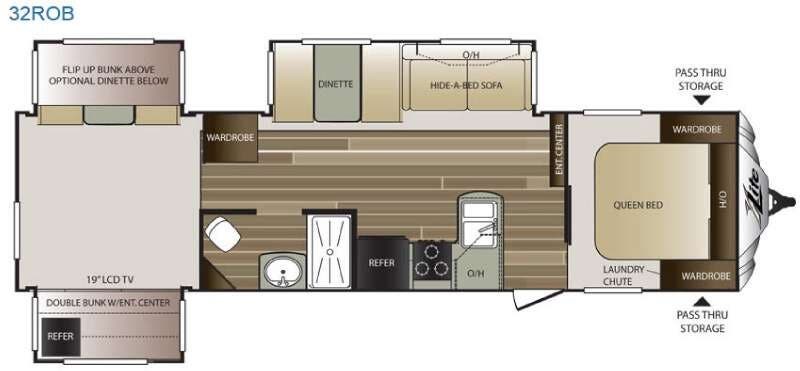 2016 Keystone Cougar X-Lite 32ROB - Used Travel Trailer For Sale by RV Dynasty in Bunker Hill, Indiana features Slideout