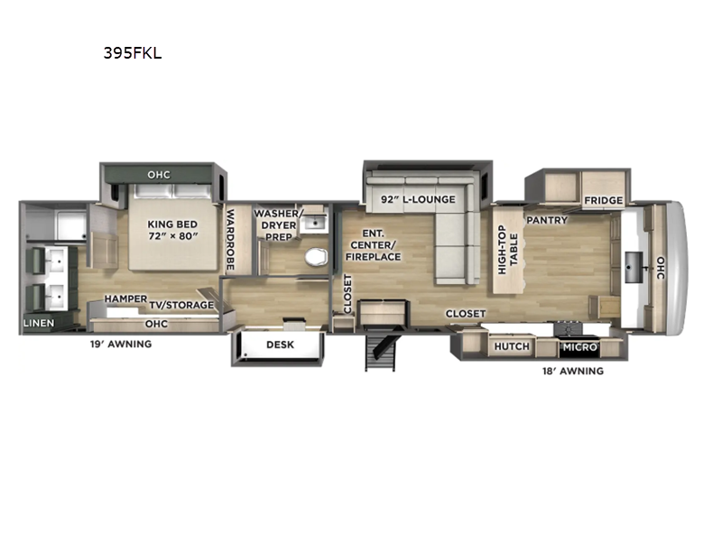2026 Forest River River Ranch 395FKL - New Fifth Wheel For Sale by RV Dynasty in Bunker Hill, Indiana features Slideout