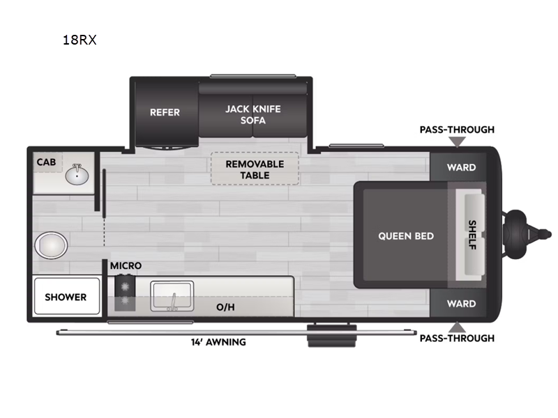 2025 Keystone Coleman Light 18RX - Used Travel Trailer For Sale by RV Dynasty in Bunker Hill, Indiana features Slideout
