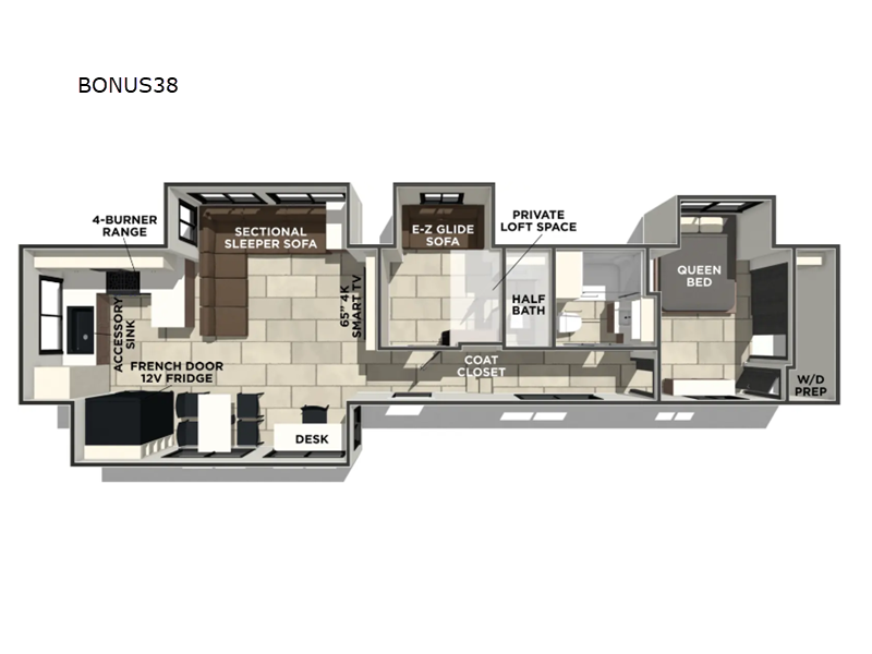 2026 Prime Time Crusader BONUS38 - New Fifth Wheel For Sale by RV Dynasty in Bunker Hill, Indiana features Slideout
