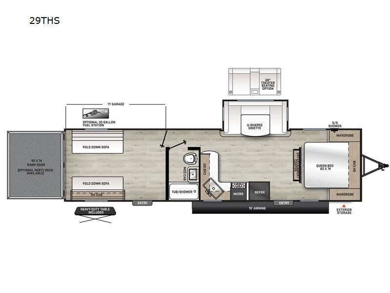 2026 Coachmen Catalina Trail Blazer 29THS - New Toy Hauler For Sale by RV Dynasty in Bunker Hill, Indiana features Slideout