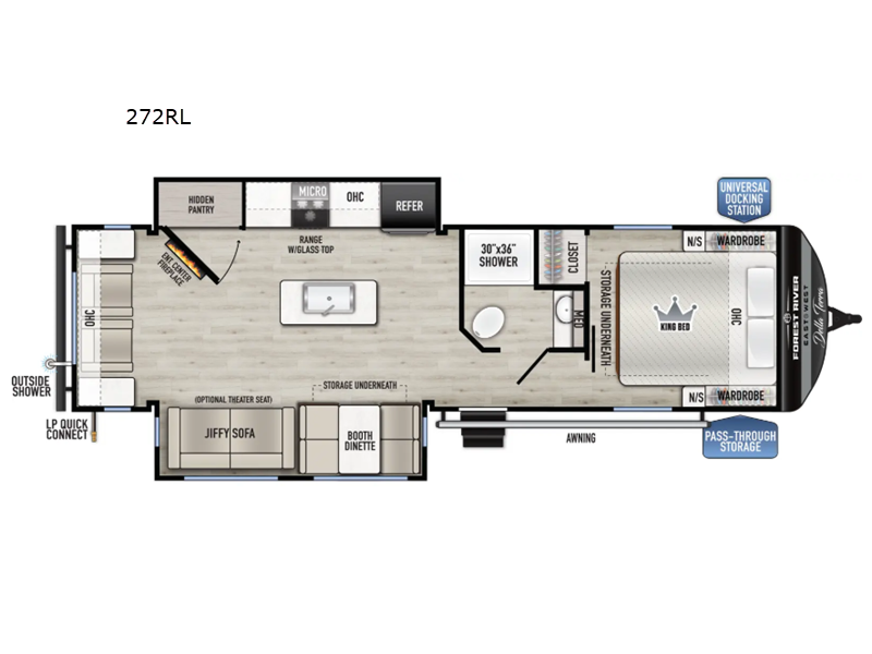 2026 East to West Della Terra 272RL - New Travel Trailer For Sale by RV Dynasty in Bunker Hill, Indiana features Slideout