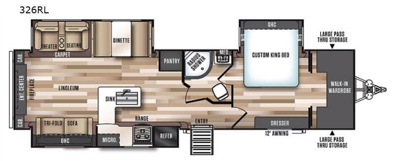 2020 Forest River Salem Hemisphere GLX 326RL - Used Travel Trailer For Sale by RV Dynasty in Bunker Hill, Indiana features Slideout