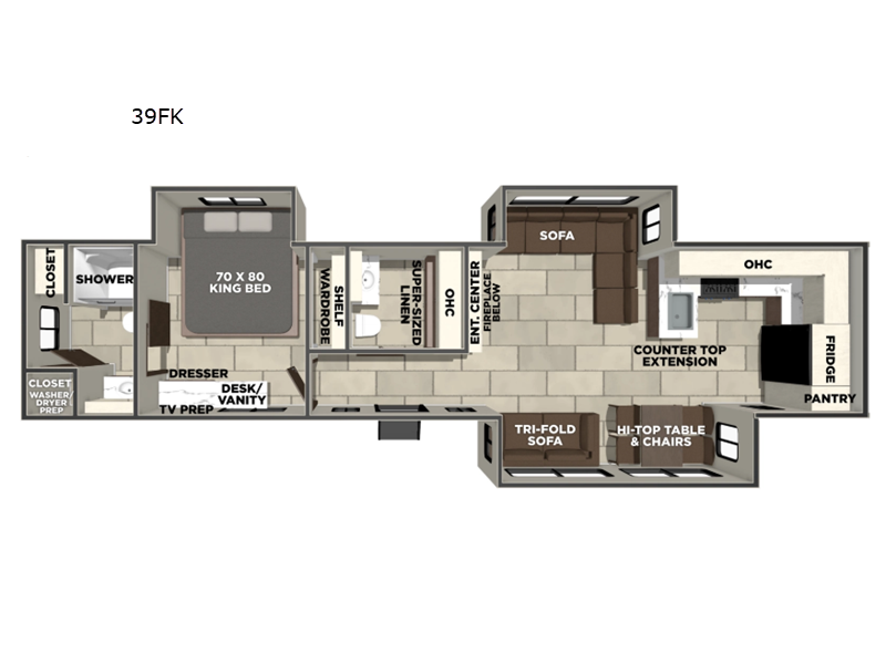 2027 Forest River LaCrosse 39FK - New Travel Trailer For Sale by RV Dynasty in Bunker Hill, Indiana features Slideout