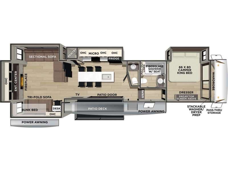 2026 Forest River Cherokee Sabre 38RVHUNTER - New Fifth Wheel For Sale by RV Dynasty in Bunker Hill, Indiana