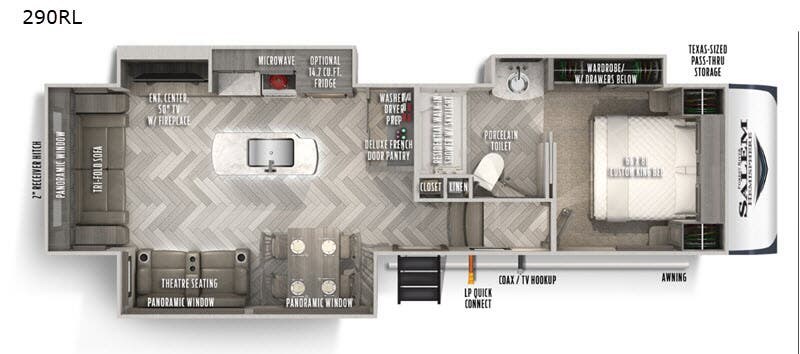 2020 Forest River Salem Hemisphere 290RL - Used Fifth Wheel For Sale by RV Dynasty in Bunker Hill, Indiana features Slideout