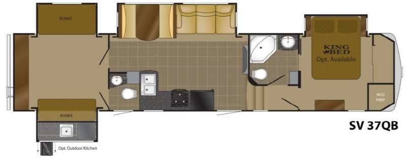 2013 Heartland Silverado 37QB - Used Fifth Wheel For Sale by RV Dynasty in Bunker Hill, Indiana features Slideout