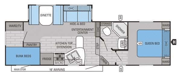 2015 Jayco Eagle HT 27.5BHS - Used Fifth Wheel For Sale by RV Dynasty in Bunker Hill, Indiana features Slideout