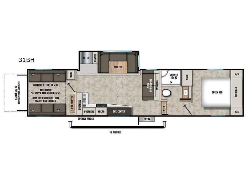 2026 Shasta Phoenix Lite 31BH - New Fifth Wheel For Sale by RV Dynasty in Bunker Hill, Indiana features Slideout
