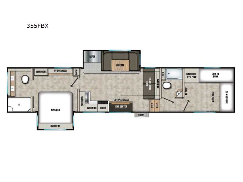 2027 Shasta Phoenix 355FBX - New Fifth Wheel For Sale by RV Dynasty in Bunker Hill, Indiana features Slideout