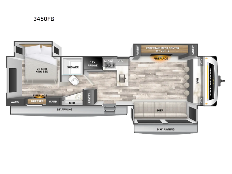 2025 Prime Time LaCrosse 3450FB - New Travel Trailer For Sale by RV Dynasty in Bunker Hill, Indiana features Slideout