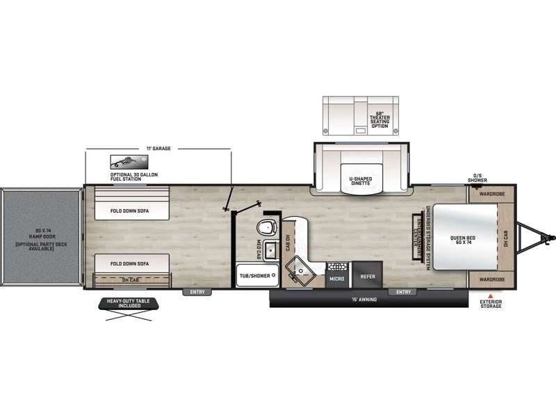 2026 Coachmen Catalina Trail Blazer 29THS - New Toy Hauler For Sale by RV Dynasty in Bunker Hill, Indiana features Slideout