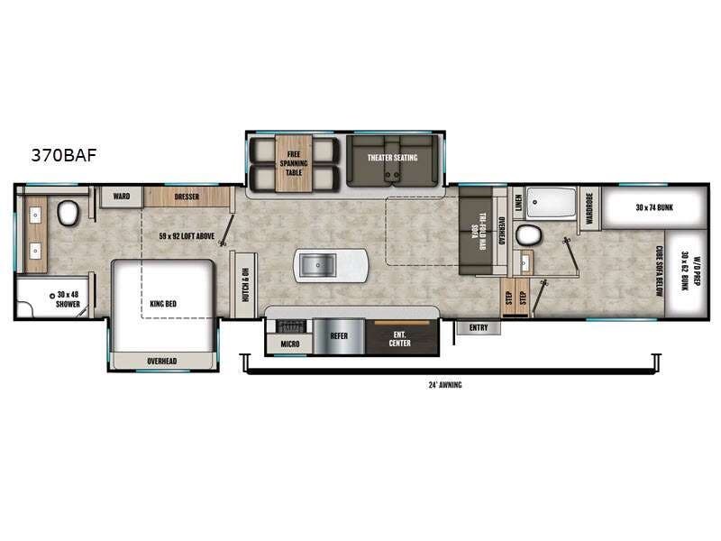 2027 Shasta Phoenix 370BAF - New Fifth Wheel For Sale by RV Dynasty in Bunker Hill, Indiana features Slideout