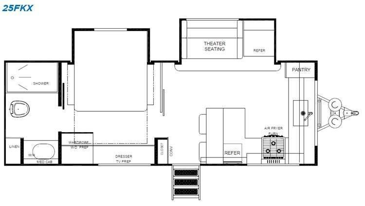 2027 Forest River Cherokee Alpha Wolf 25FKX-L - New Travel Trailer For Sale by RV Dynasty in Bunker Hill, Indiana