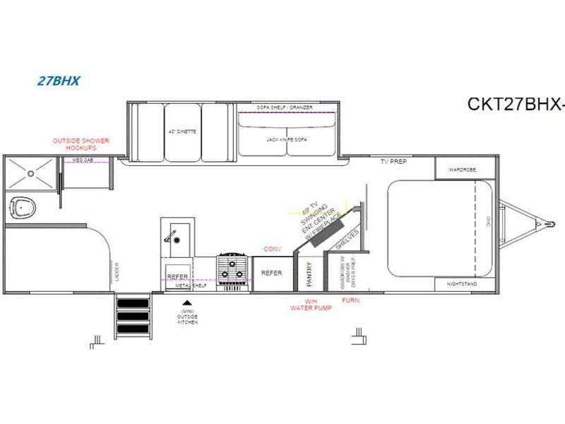 2027 Forest River Cherokee Alpha Wolf 27BHX-L - New Travel Trailer For Sale by RV Dynasty in Bunker Hill, Indiana