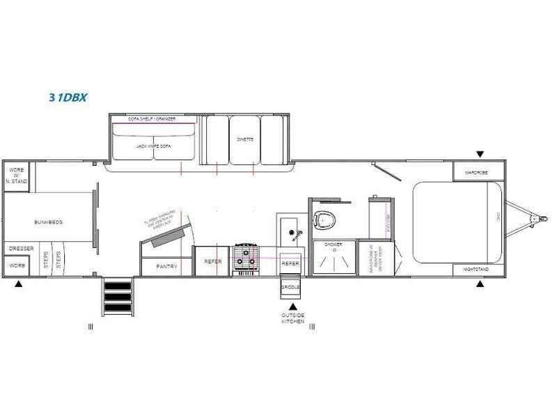 2027 Forest River Cherokee Alpha Wolf 31DBX-L - New Travel Trailer For Sale by RV Dynasty in Bunker Hill, Indiana