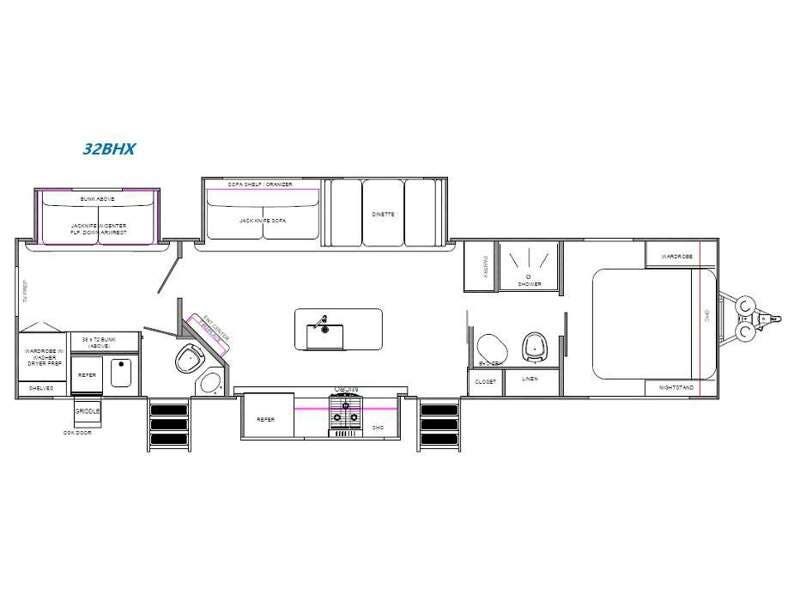 2027 Forest River Cherokee Alpha Wolf 32BHX-L - New Travel Trailer For Sale by RV Dynasty in Bunker Hill, Indiana