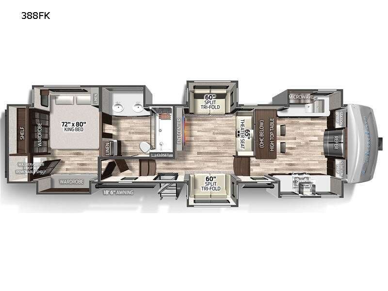 2022 Palomino Columbus 388FK - Used Fifth Wheel For Sale by RV Dynasty in Bunker Hill, Indiana features Slideout