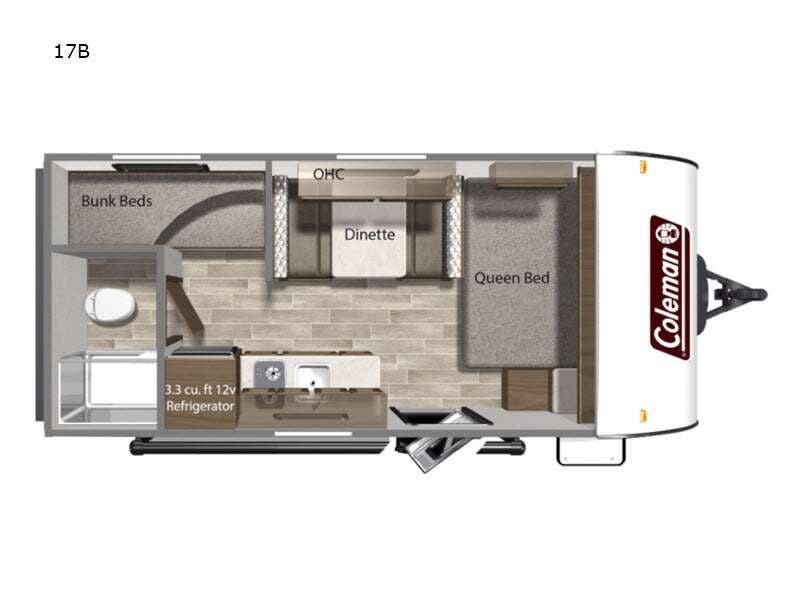 2022 Coleman 17B - Used Travel Trailer For Sale by RV Dynasty in Bunker Hill, Indiana