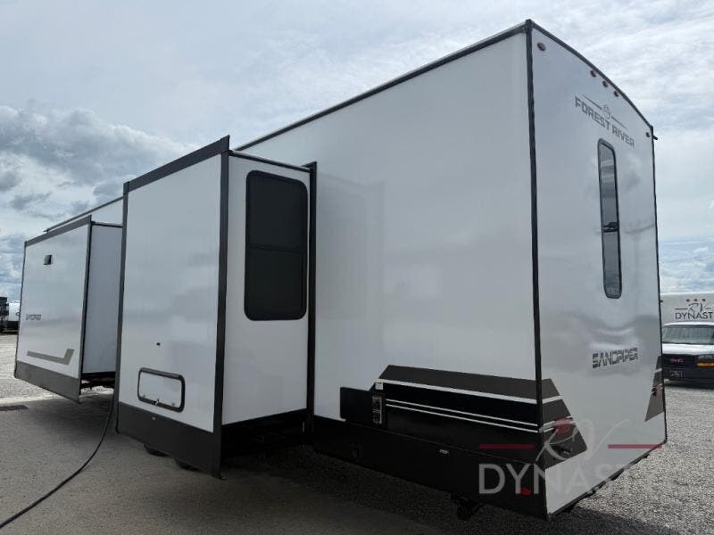 New 2027 Forest River Sandpiper Destination Trailers 389HBFL available in Bunker Hill, Indiana