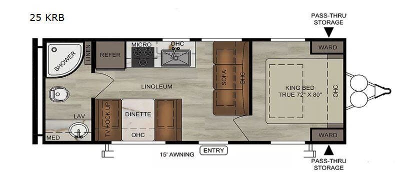 2019 East to West Della Terra 25KRB - Used Travel Trailer For Sale by RV Dynasty in Bunker Hill, Indiana