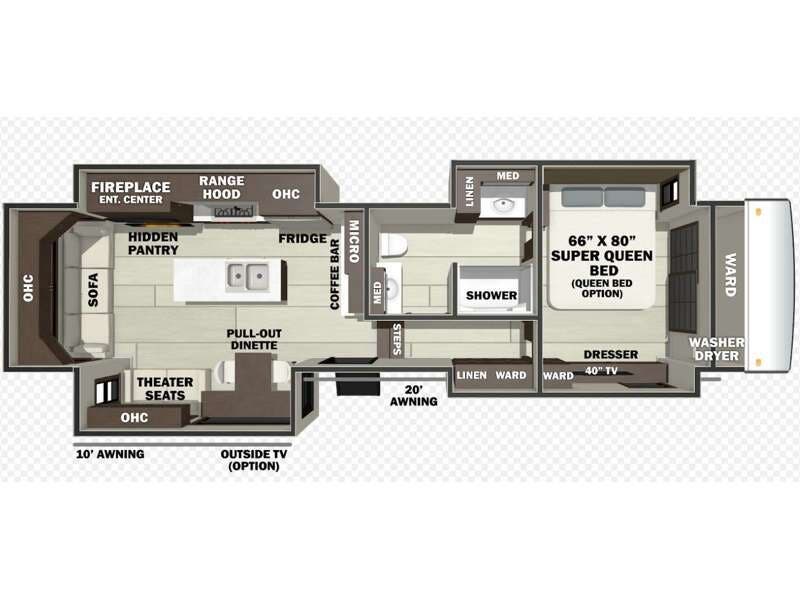 2027 Forest River RiverStone 38BMB - New Fifth Wheel For Sale by RV Dynasty in Bunker Hill, Indiana