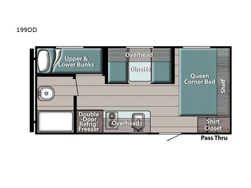 2022 Gulf Stream Ameri-Lite Super Lite 199DD - Used Travel Trailer For Sale by RV Dynasty in Bunker Hill, Indiana