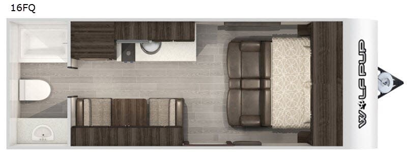 2020 Forest River Cherokee Wolf Pup 16FQ - Used Travel Trailer For Sale by RV Dynasty in Bunker Hill, Indiana