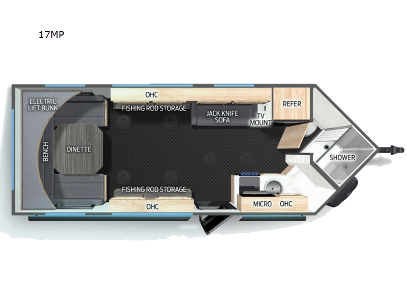 2026 Forest River Cherokee Grey Wolf Fish House 17MP - New Fish House For Sale by RV Dynasty in Bunker Hill, Indiana
