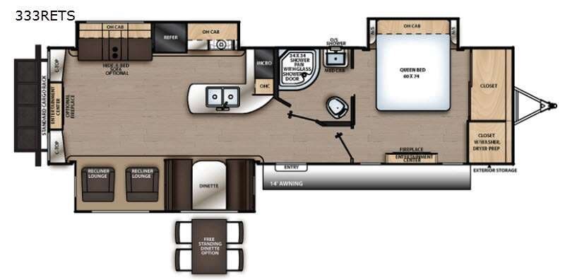 2021 Coachmen Catalina Legacy 333RETS - Used Travel Trailer For Sale by RV Dynasty in Bunker Hill, Indiana features Slideout