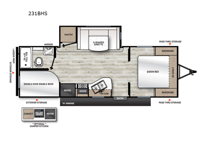 2027 Coachmen Catalina Summit Series 8 231BHS - New Travel Trailer For Sale by RV Dynasty in Bunker Hill, Indiana features Slideout