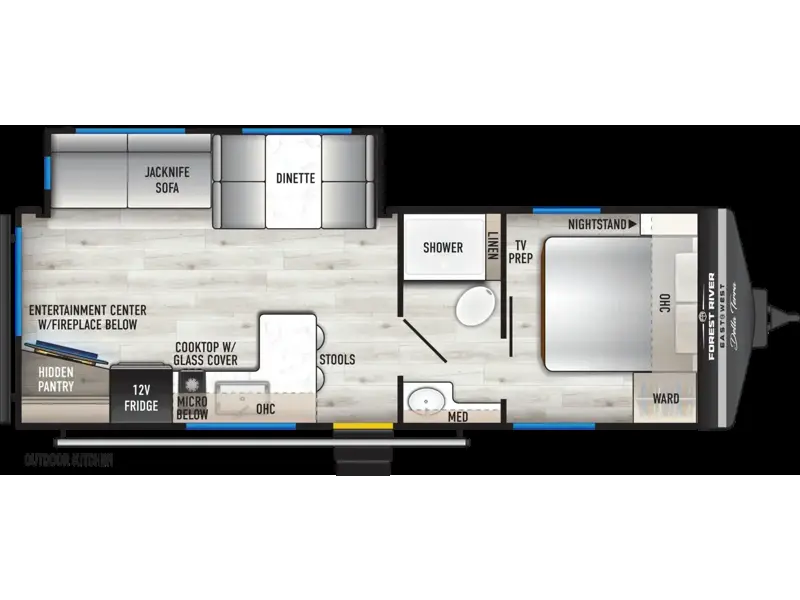2027 East to West Della Terra 250RE - New Travel Trailer For Sale by RV Dynasty in Bunker Hill, Indiana