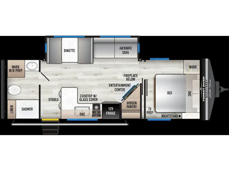 2027 East to West Della Terra 255RB - New Travel Trailer For Sale by RV Dynasty in Bunker Hill, Indiana