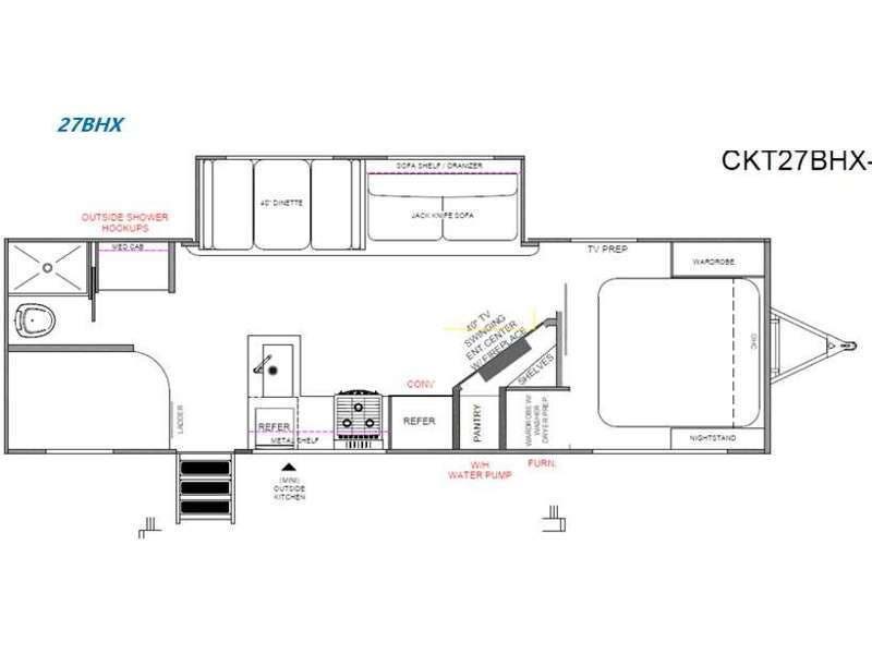 2027 Forest River Cherokee Alpha Wolf 27BHX-L - New Travel Trailer For Sale by RV Dynasty in Bunker Hill, Indiana