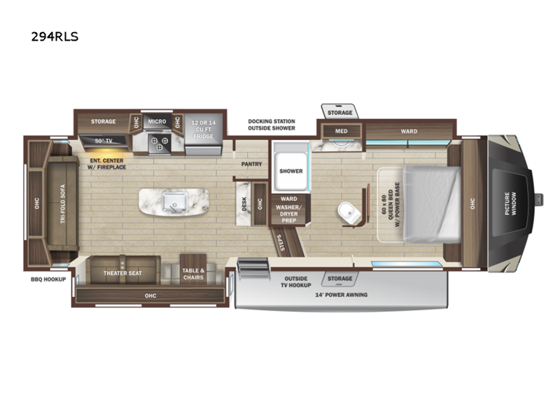 2022 Highland Ridge Mesa Ridge XLT MF294RLS - Used Fifth Wheel For Sale by RV Dynasty in Bunker Hill, Indiana features Slideout