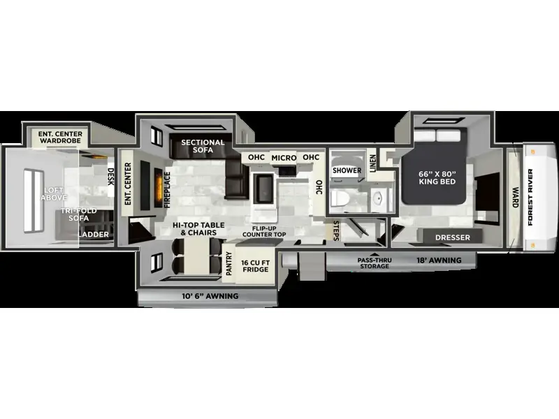 2027 Forest River Cardinal 38DEN - New Fifth Wheel For Sale by RV Dynasty in Bunker Hill, Indiana