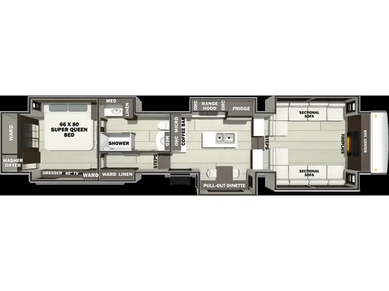 2027 Forest River RiverStone 45FLE - New Fifth Wheel For Sale by RV Dynasty in Bunker Hill, Indiana