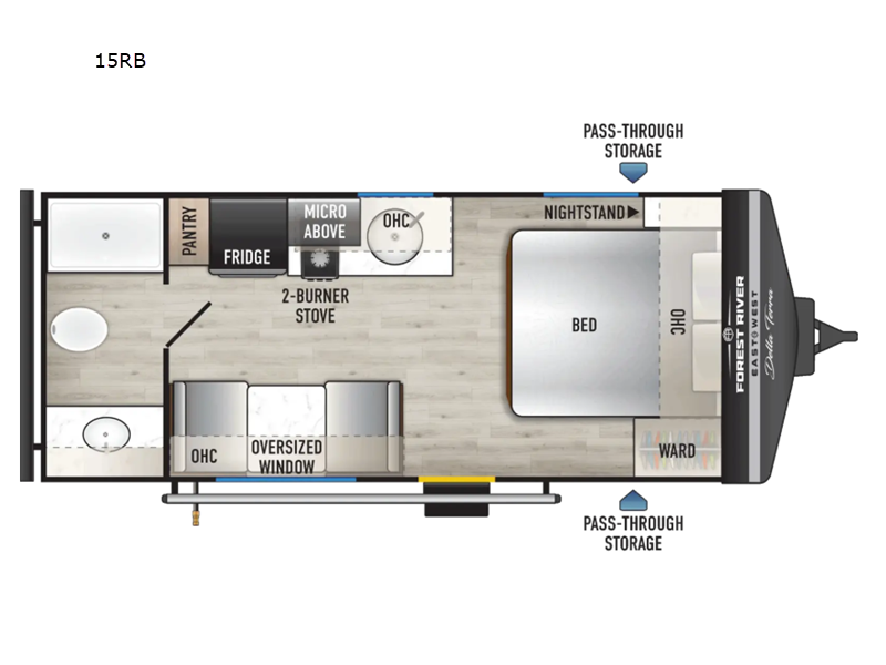 2027 East to West Della Terra 15RB - New Travel Trailer For Sale by RV Dynasty in Bunker Hill, Indiana
