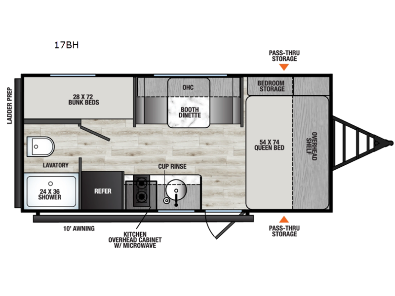 2027 Forest River Viking 3K Series 17BH - New Travel Trailer For Sale by RV Dynasty in Bunker Hill, Indiana