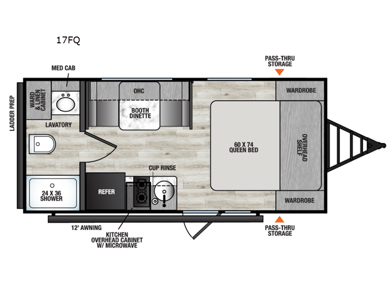 2027 Forest River Viking 3K Series 17FQ - New Travel Trailer For Sale by RV Dynasty in Bunker Hill, Indiana