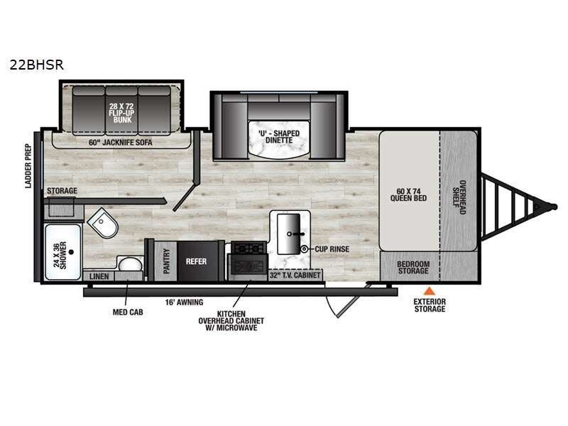 2027 Forest River Viking 6K Series 22BHSR - New Travel Trailer For Sale by RV Dynasty in Bunker Hill, Indiana features Slideout