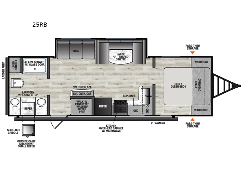 2027 Forest River Viking 6K Series 25RB - New Travel Trailer For Sale by RV Dynasty in Bunker Hill, Indiana features Slideout